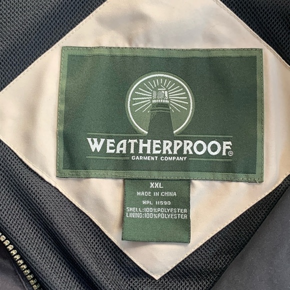 Weatherproof Track Suit Lightweight Black Tan Men’s Size XXL - Picture 11 of 13